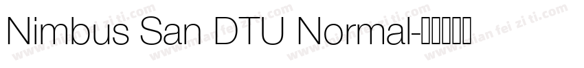 Nimbus San DTU Normal字体转换